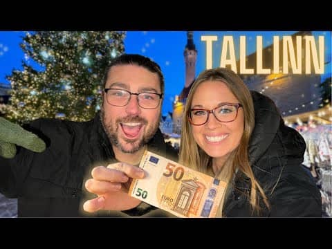 ESTONIA!! €50 Christmas Market FOOD Tour in TALLINN 2024! 