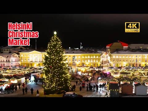  Helsinki Finland Christmas Market: 4K Magical Walking Tour (Watch BEFORE You Visit!)