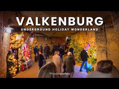 Christmas Market In A Cave  Valkenburg  [4k]