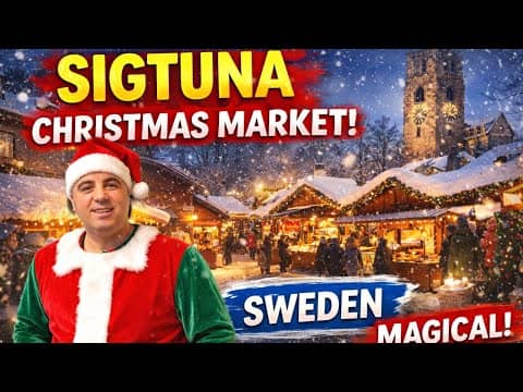 Sigtuna Sweden Christmas Market 