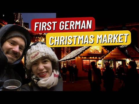 1st German Christmas Market in Hannover as Americans Living in Germany