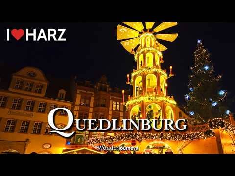 Über cute Christmas Market  Quedlinburg [4k] 