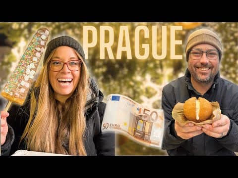 Prague CHRISTMAS Market FOOD Tour  What to Eat for €50!!
