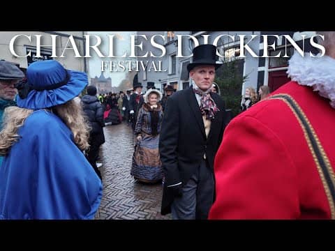 Christmas Walk in 1850 Victorian London | The Charles Dickens Festival