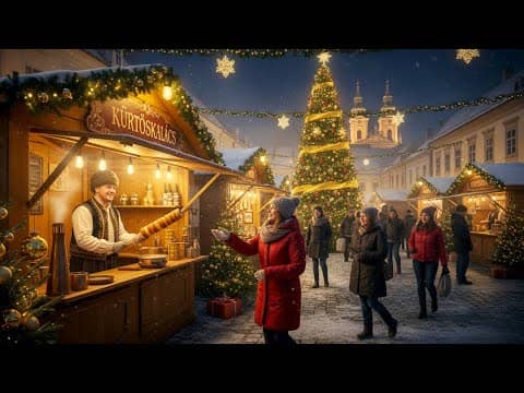 Hungary's Magical Christmas Market Szentendre 4K Walking Tour 2025
