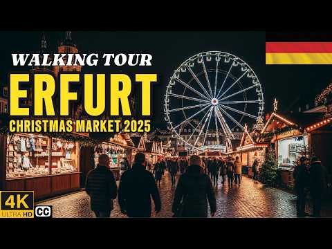  Best Christmas Market In Germany  | Erfurt | 4K Walking Tour | 2025