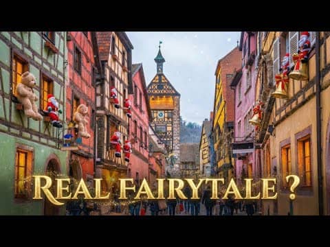 Riquewihr Christmas Market Walking Tour  | Fairytale Village in Alsace, France