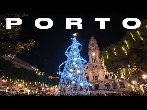 Christmas in Porto 2024 : Magical Christmas Lights  and Markets in 4K Ultra HD
