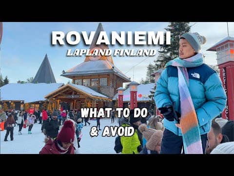ROVANIEMI in December (Watch before coming here) 3 days in Lapland Finland 