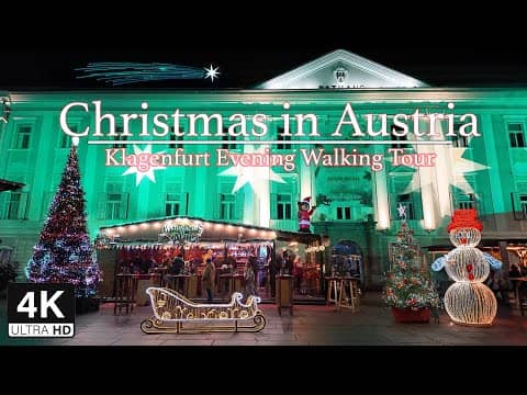 Christmas in Austria: Markets and City Lights of Klagenfurt. Evening Walking Tour