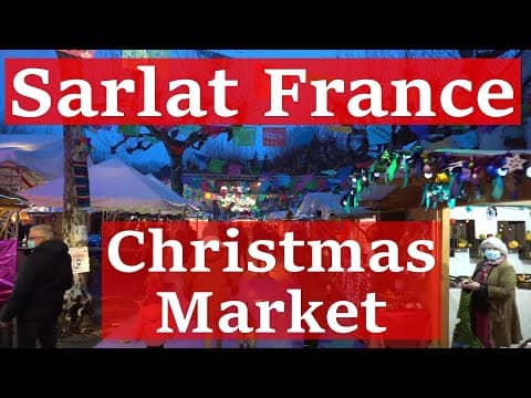 Christmas Markets Sarlat France 4K Ultra HD