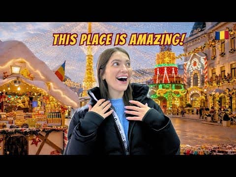 Exploring THE MOST BEAUTIFUL Christmas Market in Europe! Craiova, Romania 