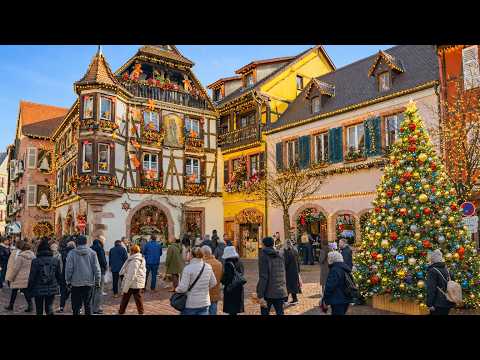 Kaysersberg Christmas Market 2025  Alsace, France | 4K HDR 60fps Walking Tour