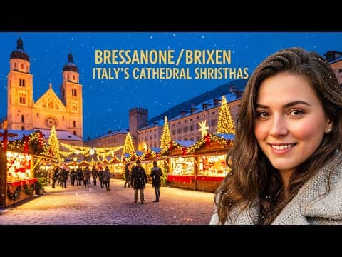 Bressanone (Brixen) - Magical Christmas Market in Cathedral Square Italy  