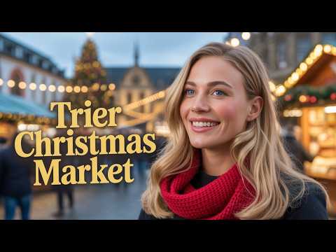 Trier Germany Christmas market  - 4k Walking tour