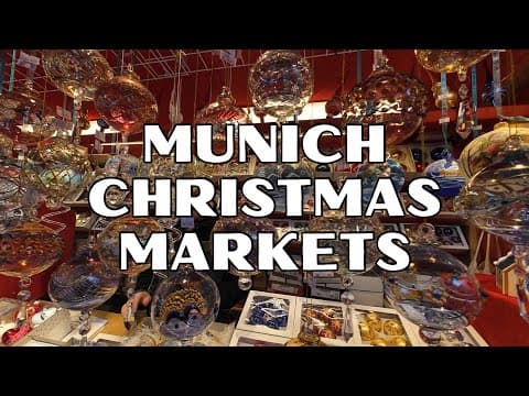 MUNICH:  Enjoy the Munich Christmas Market…A 4K Walking Tour!