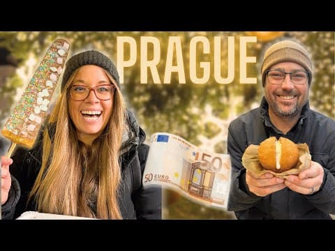 Prague CHRISTMAS Market FOOD Tour  What to Eat for €50!!