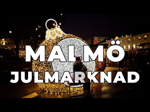 CHRISTMAS MARKET IN MALMÖ - Julmarknad at Gustav Adolfs Torget 2023