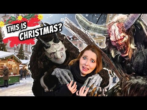 CHRISTMAS in Austria!  - Christmas Markets & KRAMPUS RUN in Graz