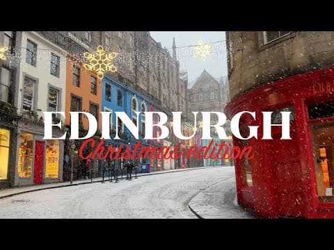 ❄️CHRISTMAS MAGIC in EDINBURGH | A Festive winter getaway TRAVEL VLOG