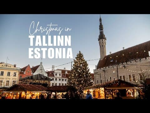 Christmas Markets in Tallinn, Estonia || European Christmas Market Tour 2024 Part 5