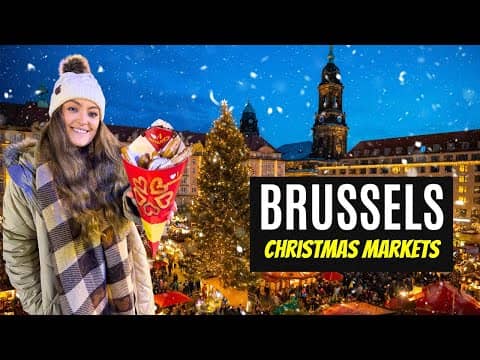 Trying BELGIAN FOOD at the Brussels Christmas Markets (+ Prices)