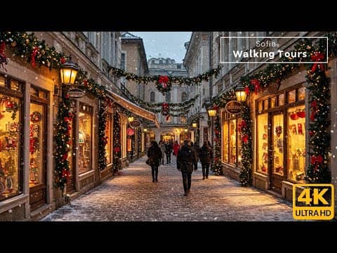 Experience The Magic Of Sofia's Christmas Market In Stunning 4k Quality!
