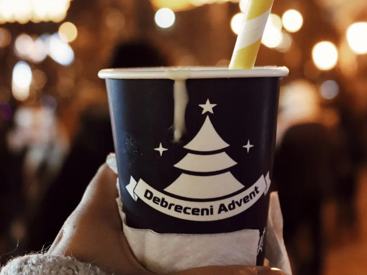 Debrecen Debreceni Advent cup shines during a magical winter evening