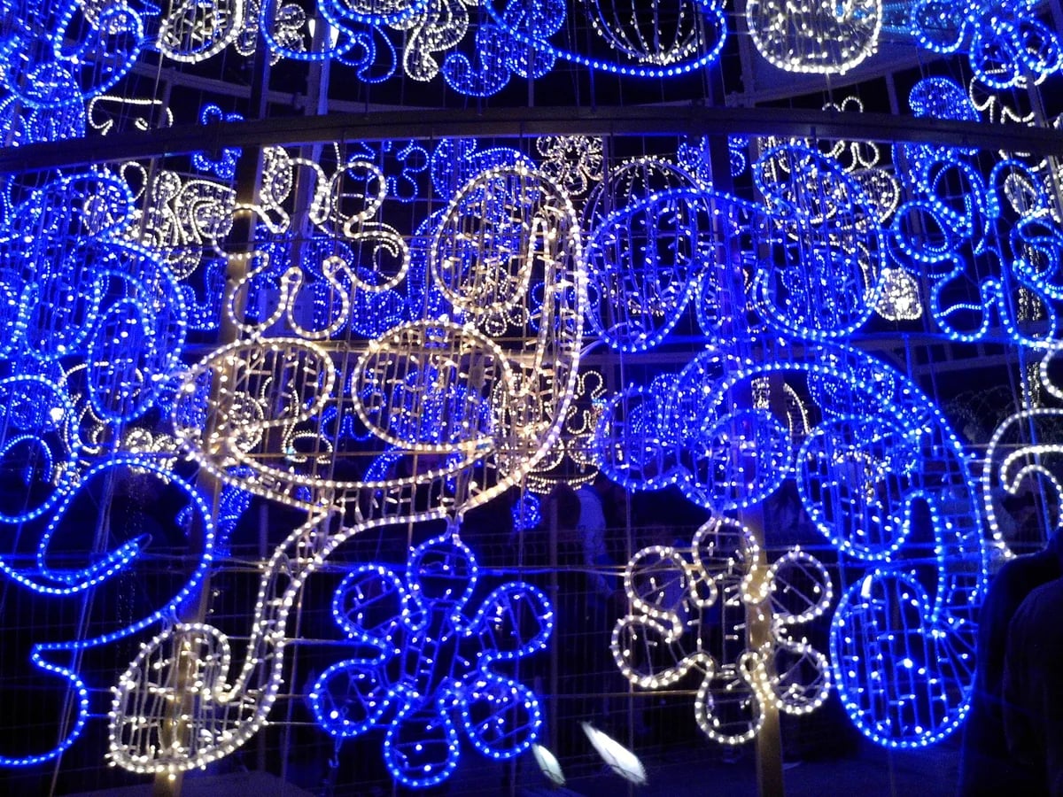 Seville ornate LED light installations create a magical Christmas atmosphere